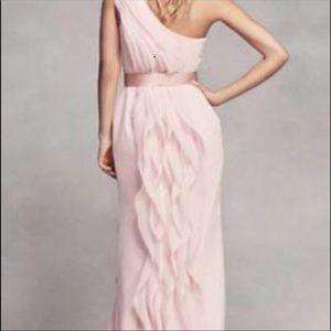 Vera Wang One Shoulder Dress